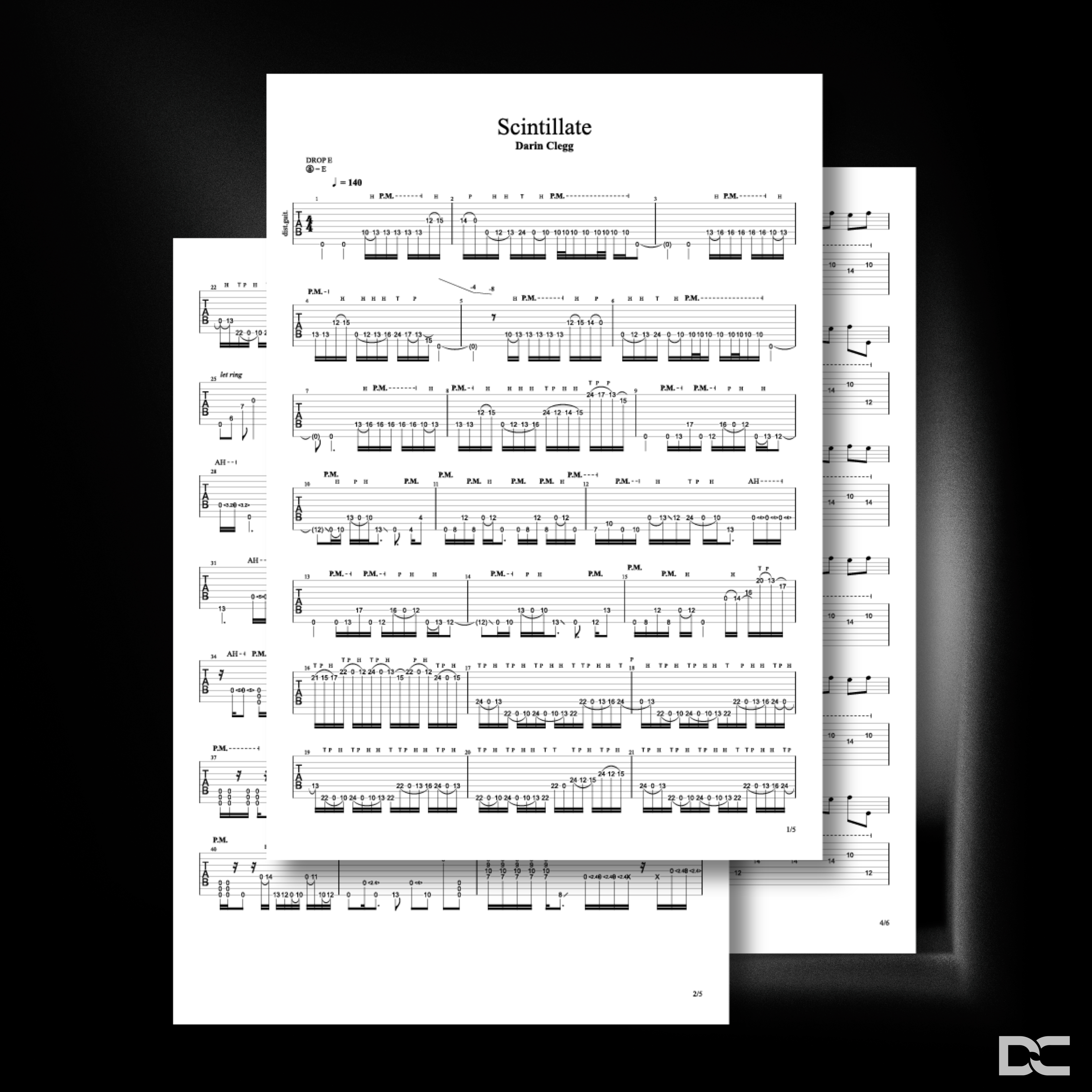 SCINTILLATE - GUITAR TABS